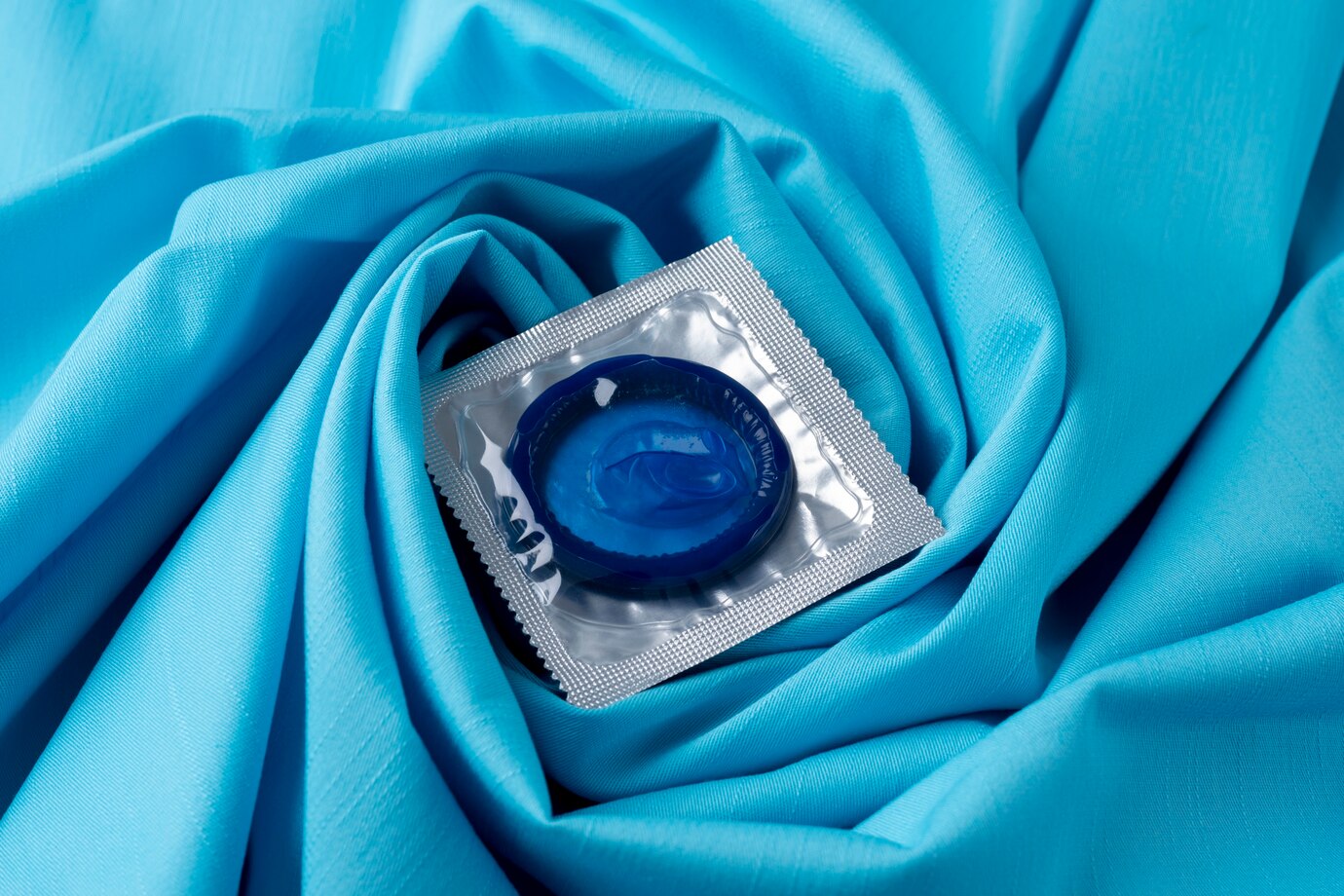 modrý kondom